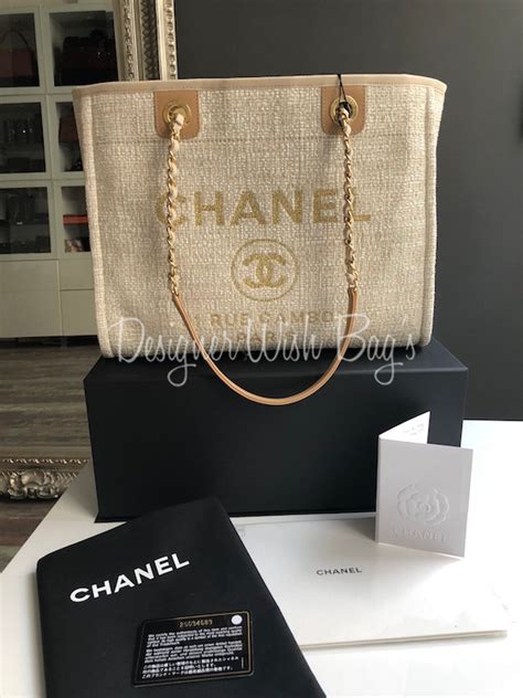 chanel white deauville gold lettering|chanel deauville.